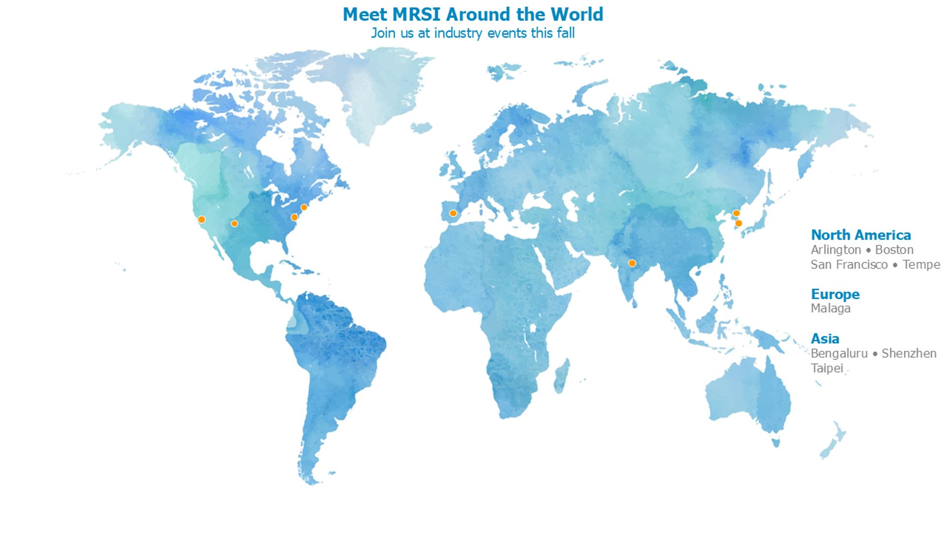 MRSI - Map of World Tradeshows 2026