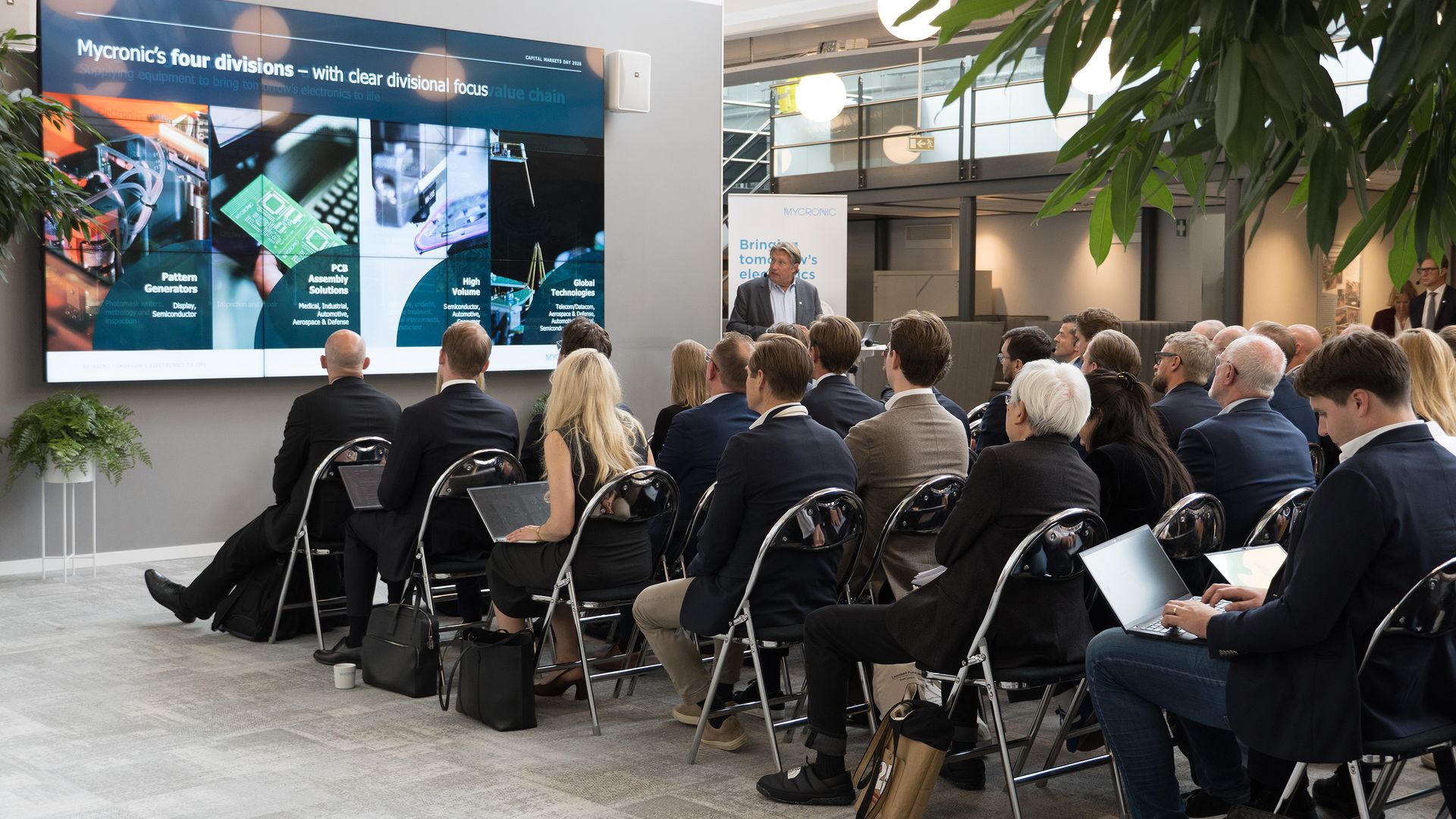 Mycronic CMD 2026 at HQ in Täby, Sweden