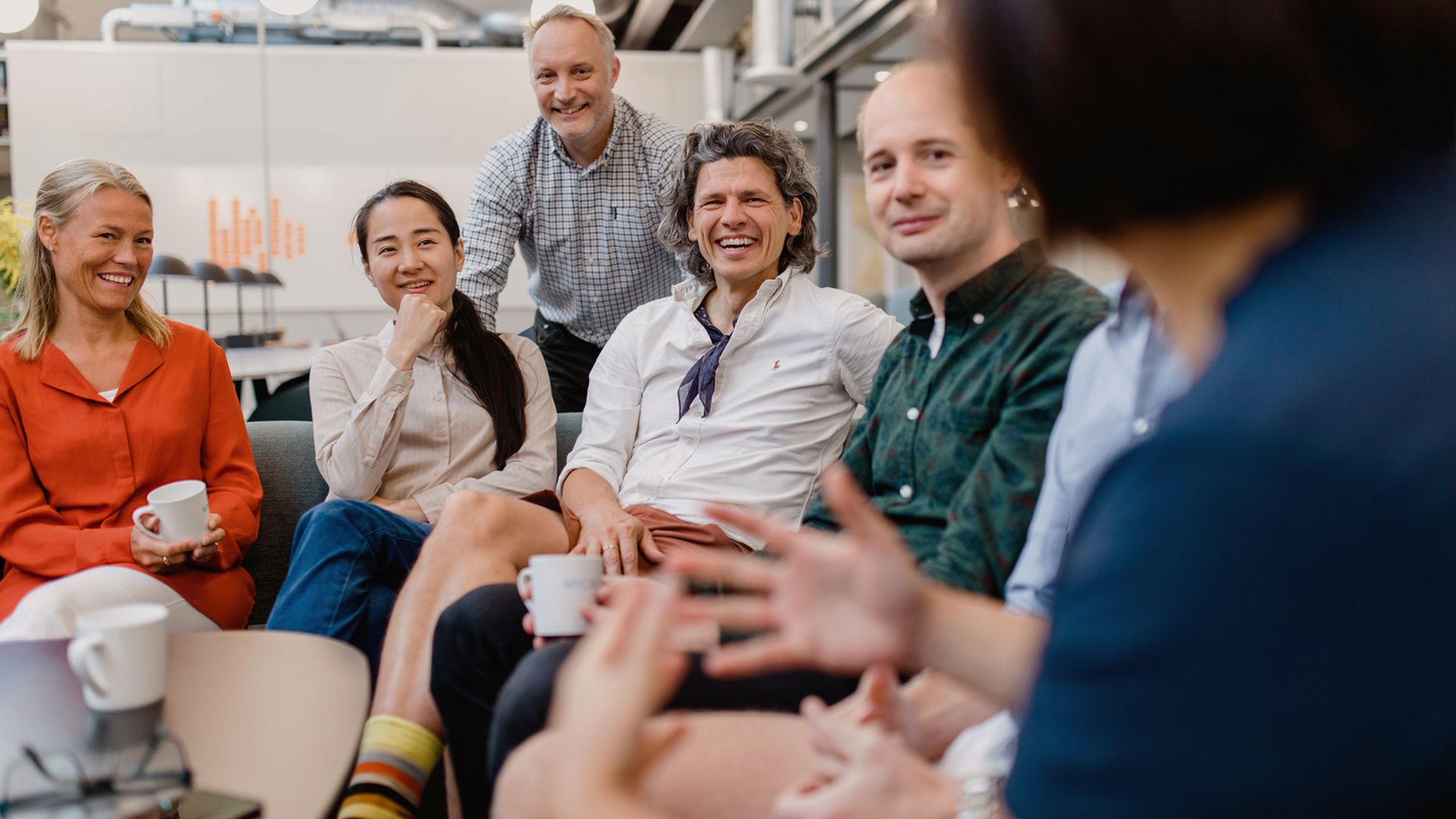 Mycronic's organization, employees from different divisions.