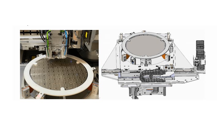 MRSI-S-HVM Wafer Table
