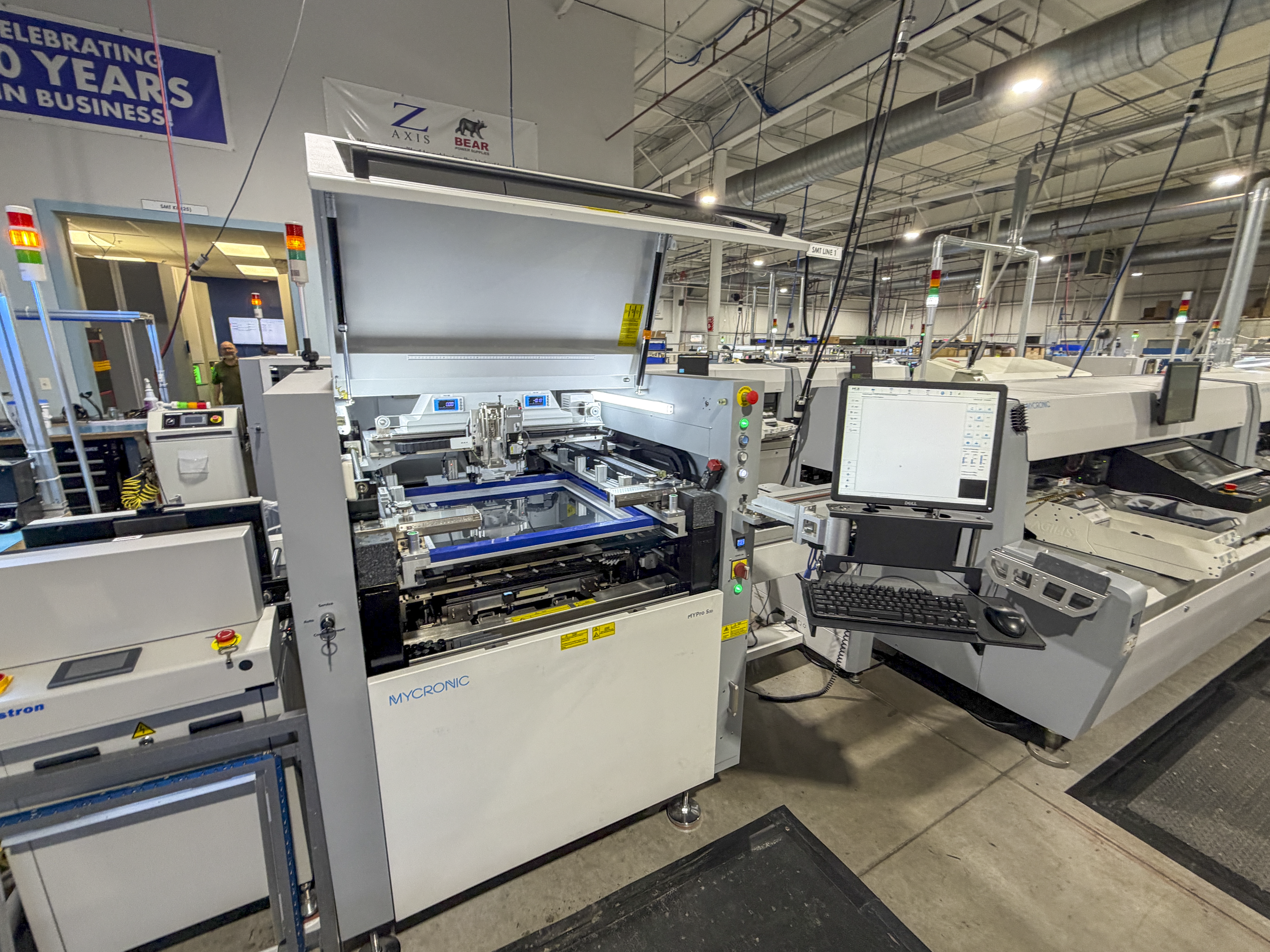 Z-AXIS stencil printer from Mycronic