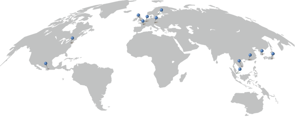 Mycronic Worldwide Footprint Map